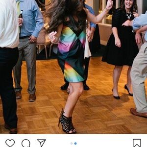 ASOS rainbow prism dress